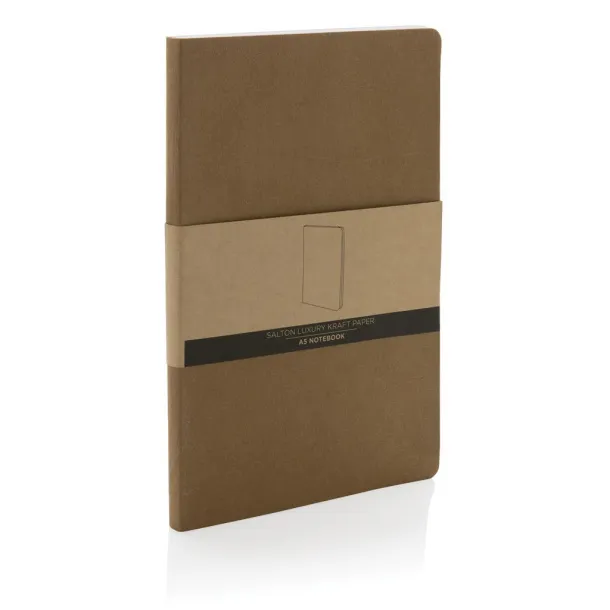  Salton luxury kraft paper notebook A5 - XD Collection brown 