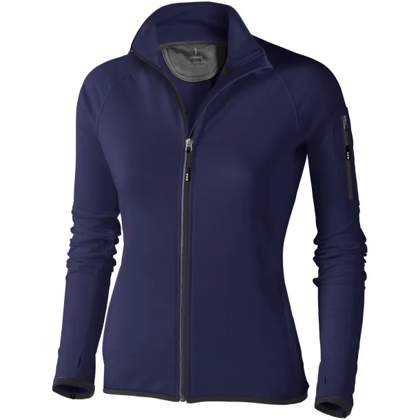 Mani power fleece full zip ladies jacket - Elevate Life Navy Blue