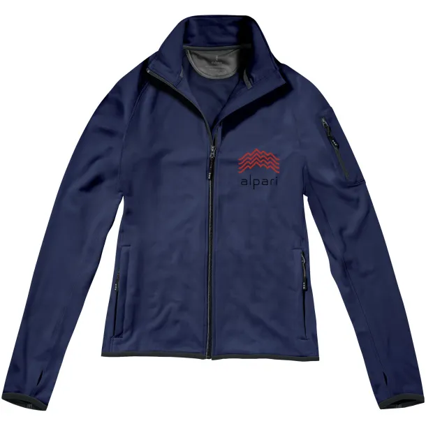 Mani power fleece full zip ladies jacket - Elevate Life Navy Blue