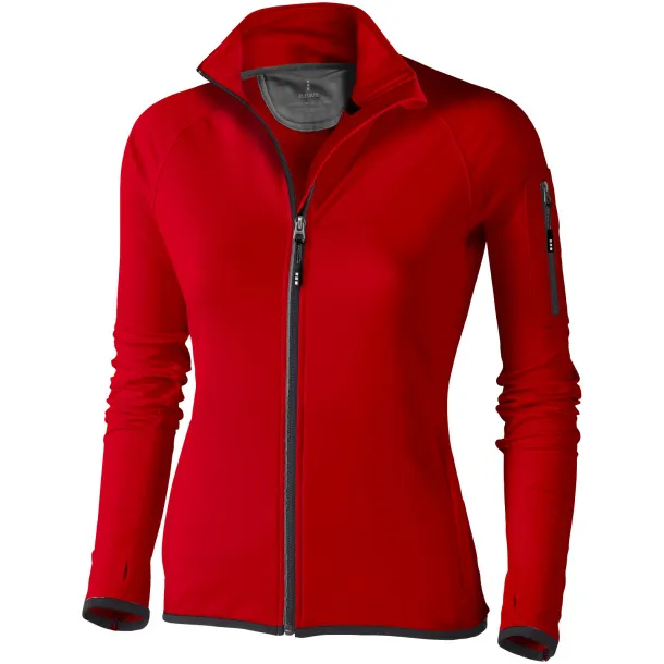 Mani power fleece full zip ladies jacket - Elevate Life Red