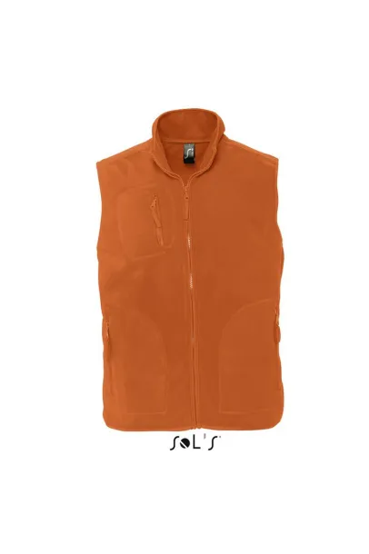  SOL'S NORWAY - UNISEX SLEEVELESS FLEECE CARDIGAN - SOL'S Orange