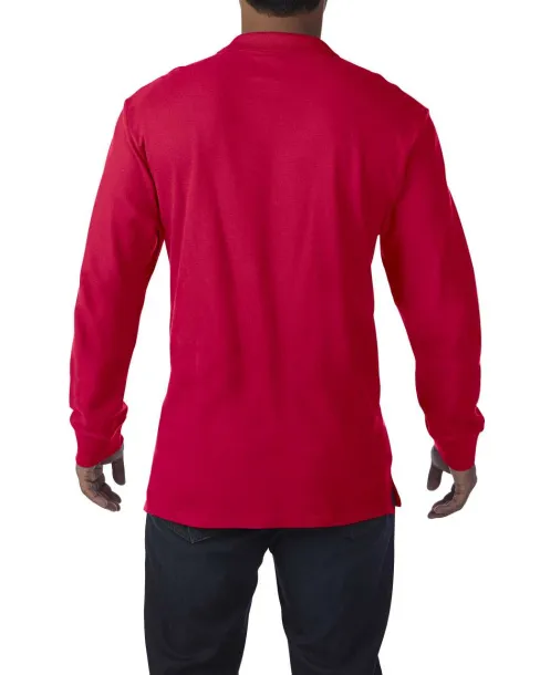  PREMIUM COTTON® ADULT LONG SLEEVE DOUBLE PIQUÉ POLO - Gildan Red