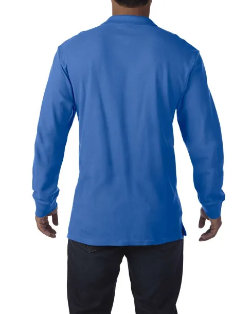  PREMIUM COTTON® ADULT LONG SLEEVE DOUBLE PIQUÉ POLO - Gildan Royal