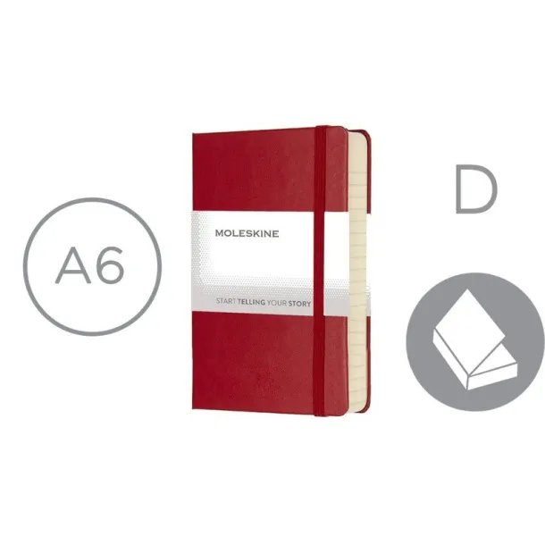  MOLESKINE dnevnik A6 red