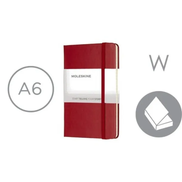  MOLESKINE dnevnik A6 red