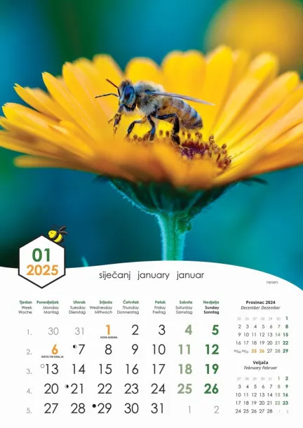  "PČELE" color kalendar Color