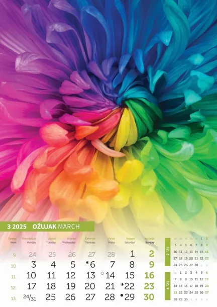  "IGRE BOJA" color calendar Color