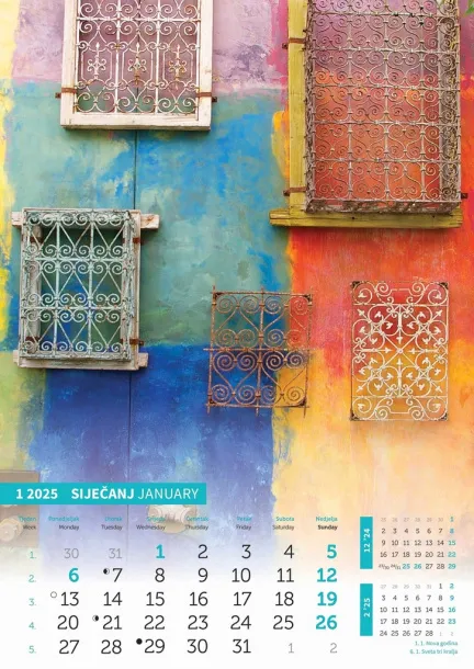  "IGRE BOJA" color calendar Color