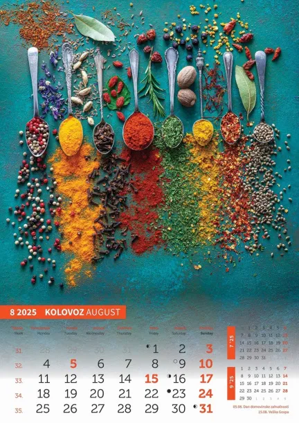  "IGRE BOJA" color calendar Color