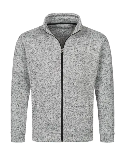  Knit Fleece Jacket - Stedman Light Grey Melange