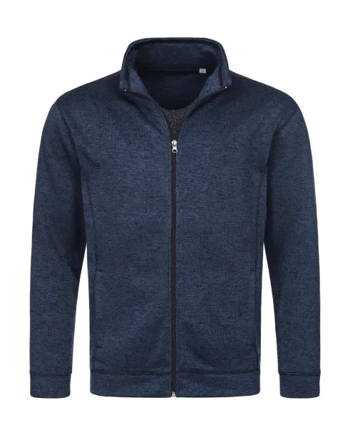  Knit Fleece Jacket - Stedman Marina Blue Melange