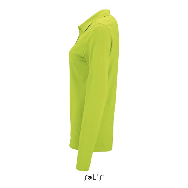  Ženska polo pique majica dugih rukava, 180 g/m2 - SOL'S Apple Green