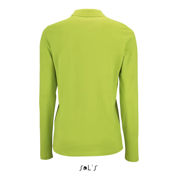  Ženska polo pique majica dugih rukava, 180 g/m2 - SOL'S Apple Green