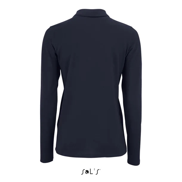  Ženska polo pique majica dugih rukava, 180 g/m2 - SOL'S French Navy