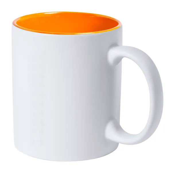 Kulmer mug Orange White