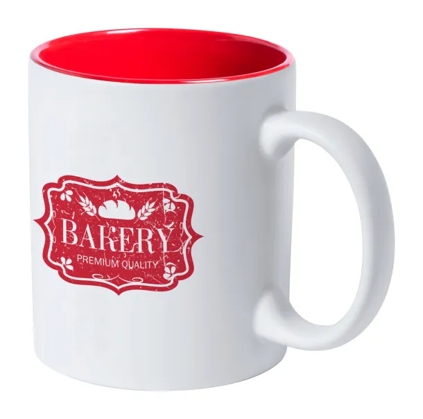 Kulmer mug Red White