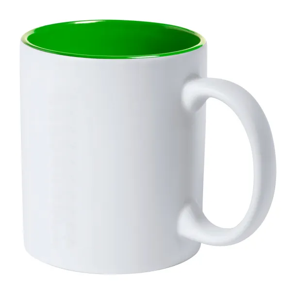 Kulmer mug Green White