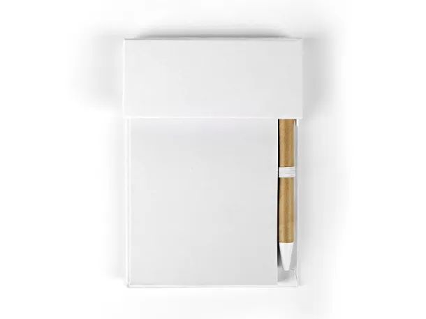 SKY biodegradable notebook with biodegradable ball pen White