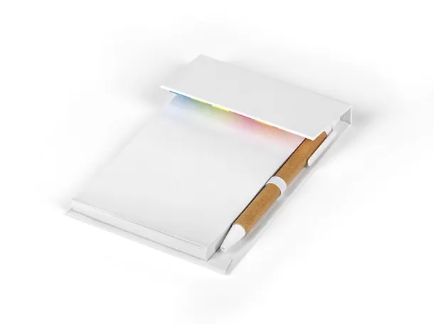 SKY biodegradable notebook with biodegradable ball pen White