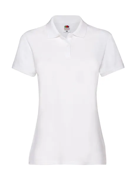  Ženska premium polo majica, 180 g/m² - Fruit of the Loom Bijela