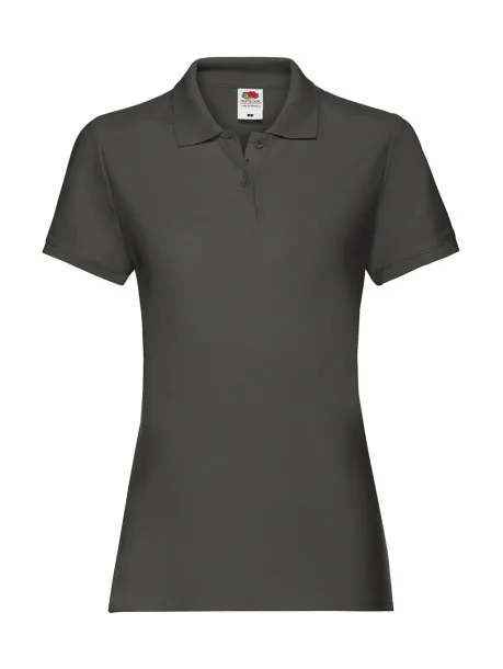  Ladies Premium Polo - Fruit of the Loom Light Graphite