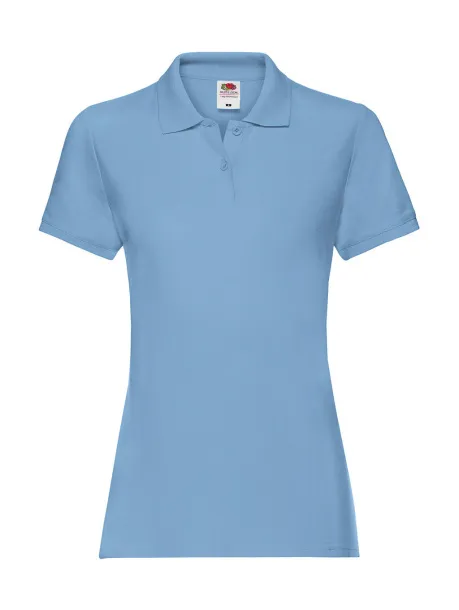  Ženska premium polo majica, 180 g/m² - Fruit of the Loom Nebeski plava