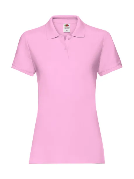  Ladies Premium Polo - Fruit of the Loom Light Pink