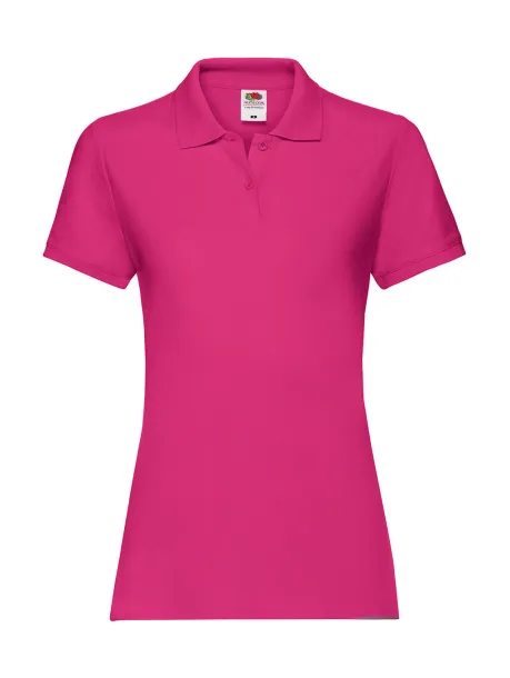  Ženska premium polo majica, 180 g/m² - Fruit of the Loom Fuchsia