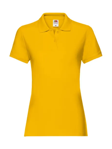  Ladies Premium Polo - Fruit of the Loom Sunflower