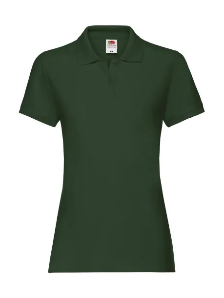  Ladies Premium Polo - Fruit of the Loom Bottle Green