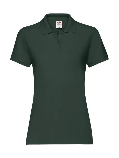  Ženska premium polo majica, 180 g/m² - Fruit of the Loom Šumski zelena