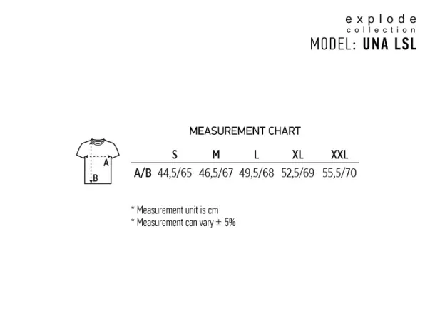 UNA LSL Women´s long sleeve single jersey polo shirt, 180 g/m2 - EXPLODE Crvena