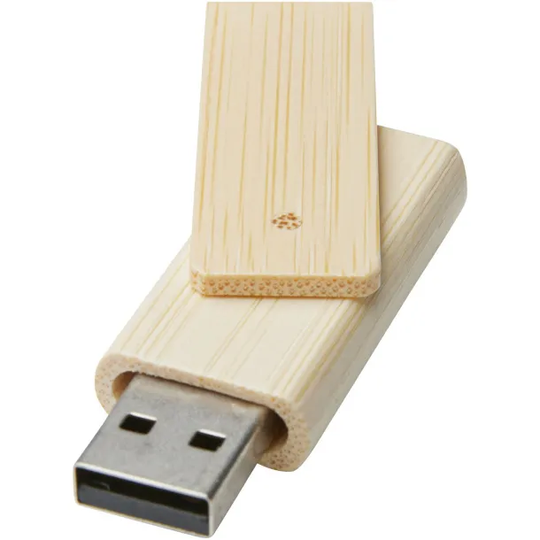 Rotate 8GB bamboo USB flash drive - Bullet Beige