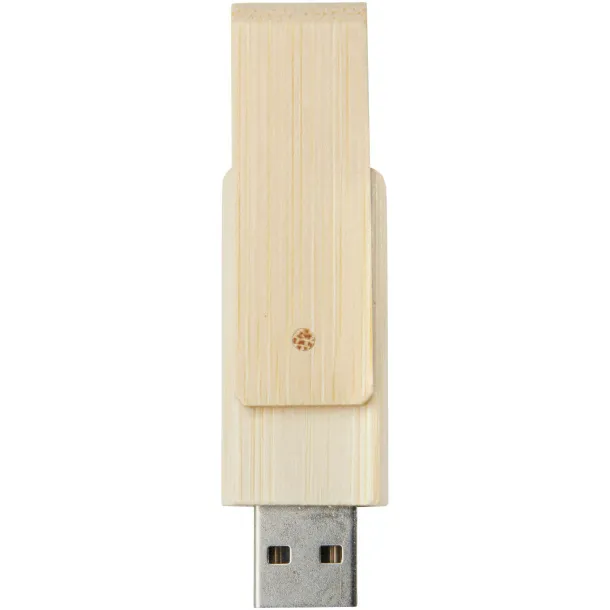 Rotate 8GB bamboo USB flash drive - Bullet Beige