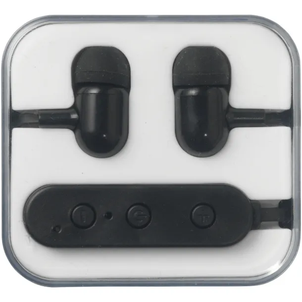 Colour-pop Bluetooth® earbuds - Bullet Solid black
