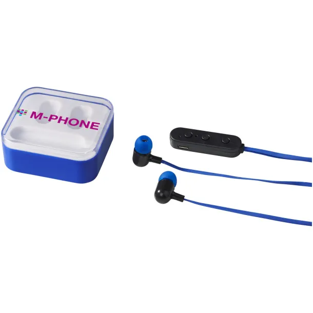 Colour-pop Bluetooth® earbuds - Bullet Royal blue