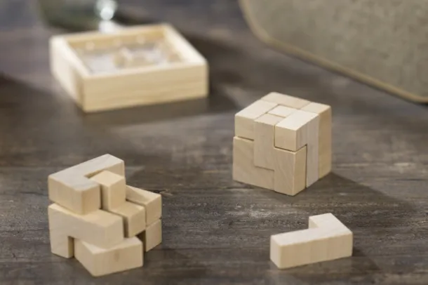 CUBE Puzzle game Beige