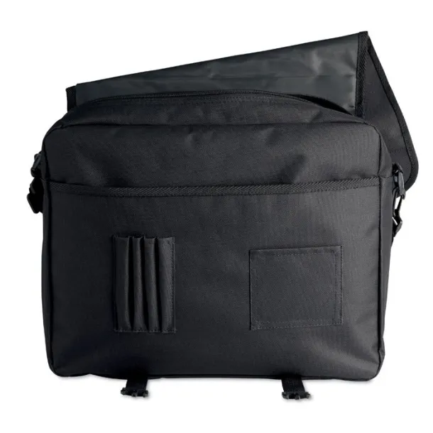 FLAPA 600D polyester document bag Black