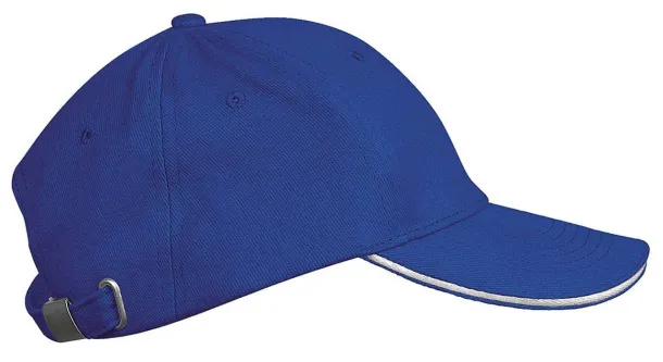 ORLANDO KIDS KIDS' 6 PANELS CAP - K-UP Royal blue White