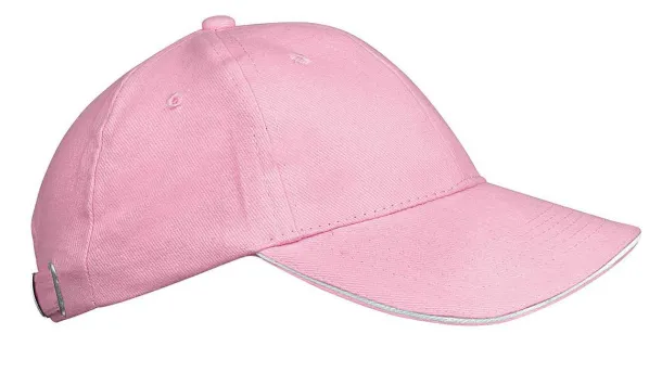 ORLANDO KIDS KIDS' 6 PANELS CAP - K-UP Pink White