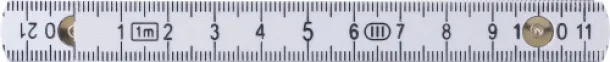 Leon Plastic foldable ruler  Bijela