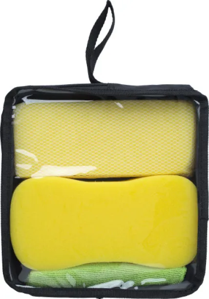  Polyester (600D) car wash set Aaliyah yellow