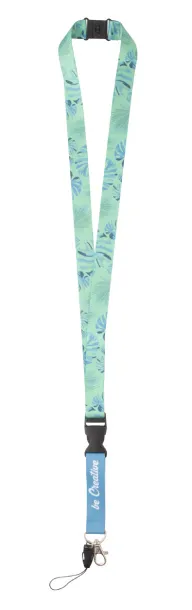 Subyard D Safe RPET custom sublimation lanyard White