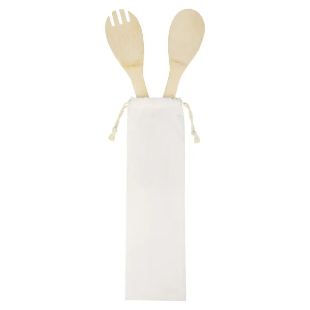 Endiv bamboo salad spoon and fork - Bullet Natural