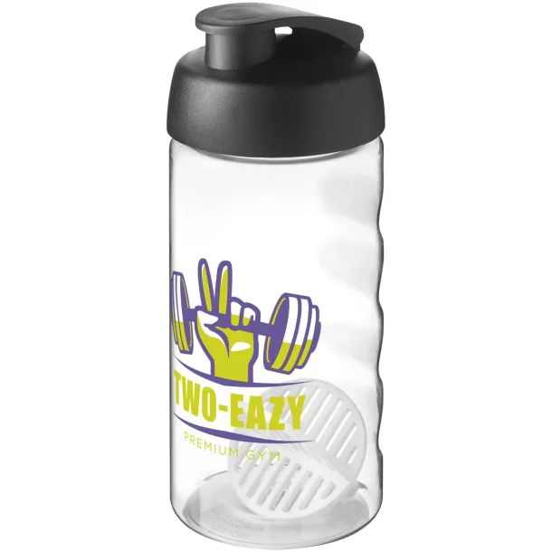 H2O Active Bop 500 ml shaker bottle - Unbranded Solid black White