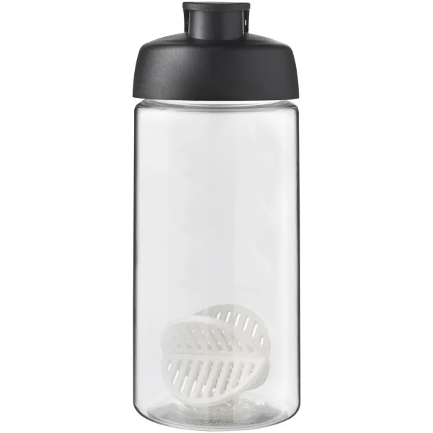 H2O Active Bop 500 ml shaker bottle Solid black White