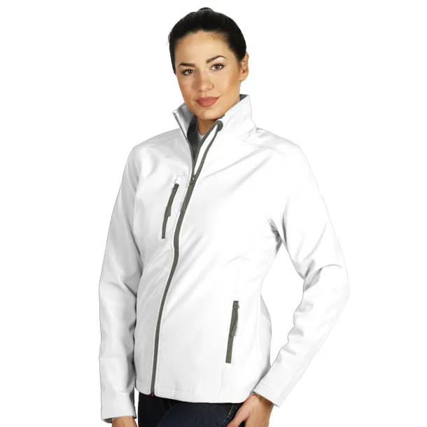 SKIPPER WOMEN women`s softshell jacket - EXPLODE White