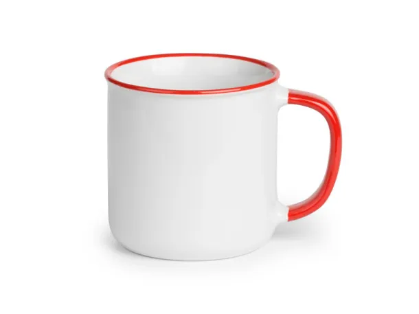 BETTY BIANCO ceramic mug - CASTELLI Red