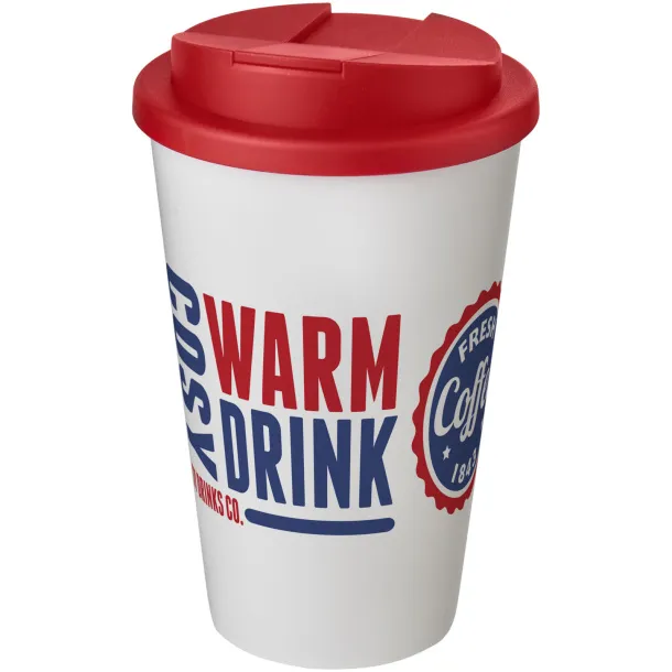 Americano® 350 ml tumbler with spill-proof lid White Red