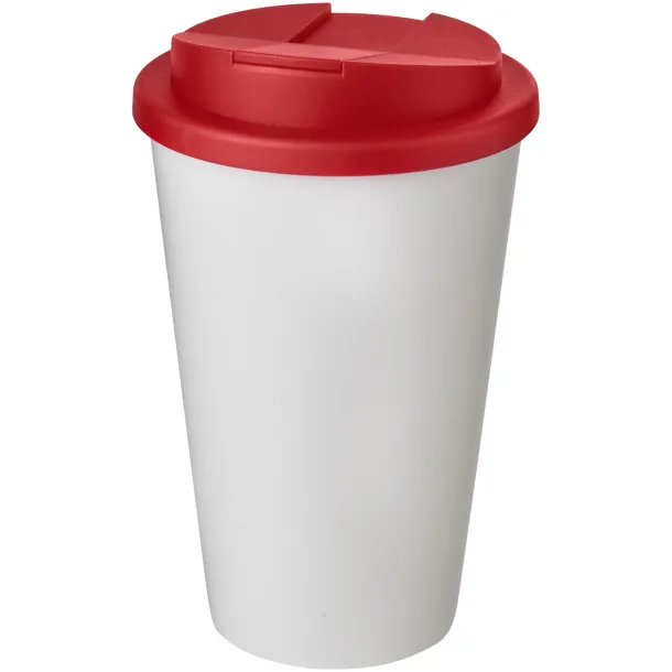 Americano® 350 ml tumbler with spill-proof lid - Unbranded White Red